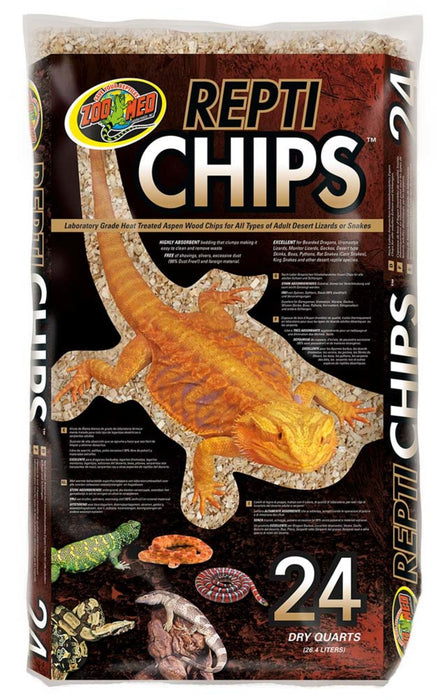 Zoo Med Repti Chips Substrate Brown, 1ea/24 qt