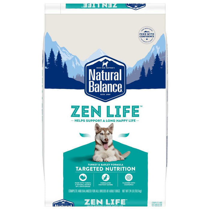 Natural Balance Pet Foods Zen Life Dry Dog Food Turkey & Brown Rice, 1ea/24 lb