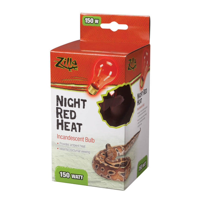 Zilla Incandescent Bulbs Night Red, 1ea/150 W