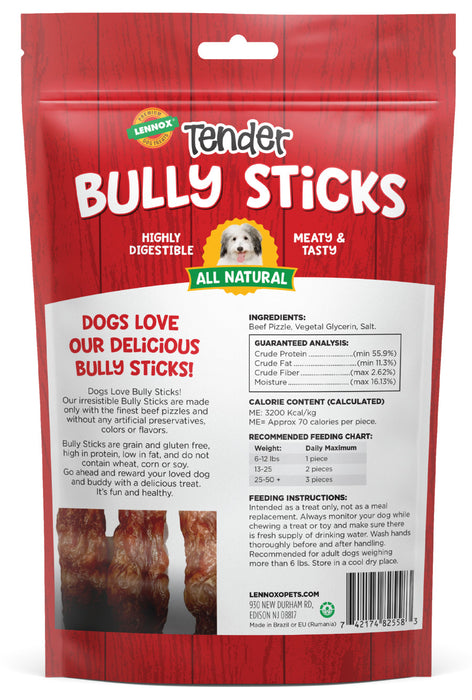 Lennox Tender Bully Sticks Dog Treat 1ea/4-5 in, 4 oz