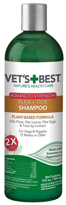 Vet's Best Flea & Tick Advanced Strength Shampoo for Dogs 1ea/12 fl oz