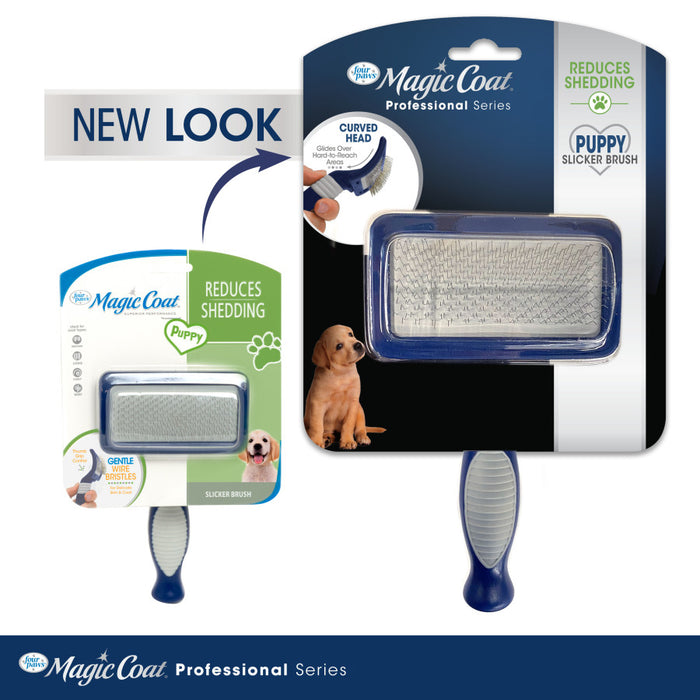 Four Paws Magic Coat Professional Series Puppy Slicker Brush Puppy Slicker Brush, 1ea/SMall