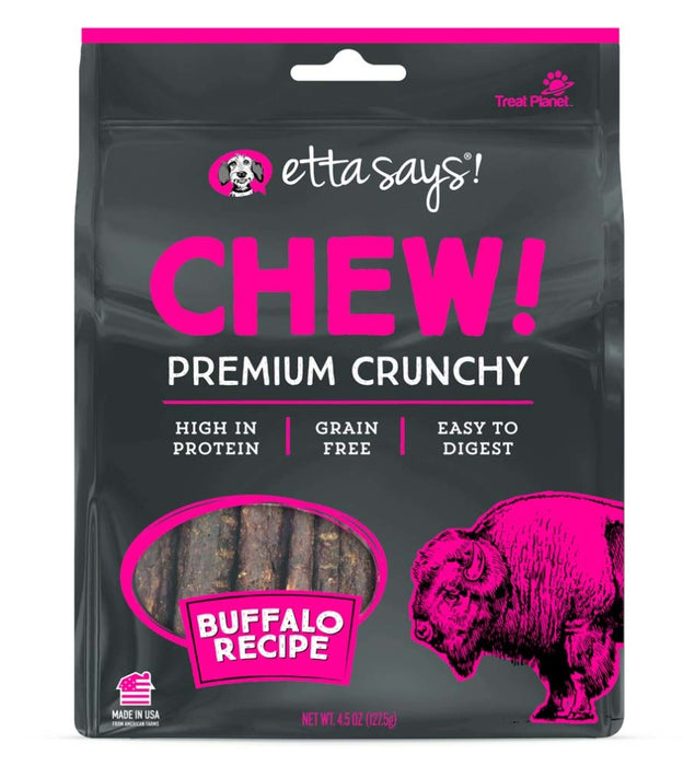 Etta Says! Chew! Premium Crunchy Dog Treats Buffalo, 1ea/4.5 oz