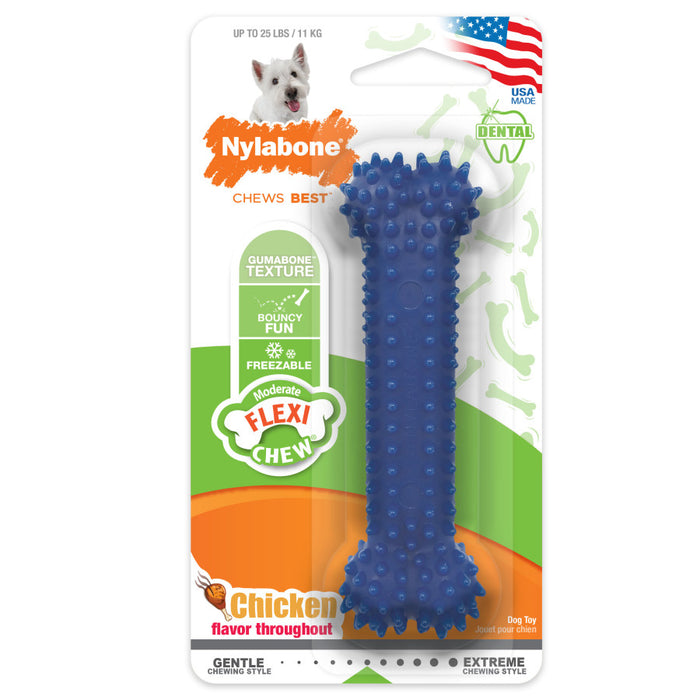 Nylabone Moderate Chew FlexiChew Dental Chew Toy 1ea/SMall - Up To 25 lb