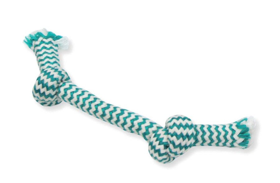 Mammoth Pet Products EXTRA FRESH 2 Knot Bone Toy Multi-Color, 1ea/9 in, SM