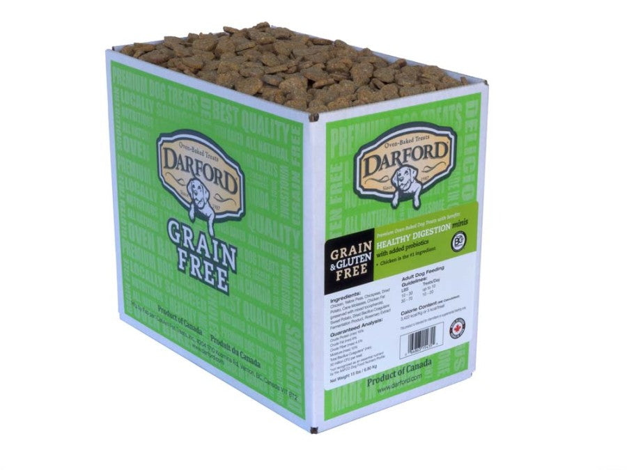 Darford Oven Baked Grain Free Functionals Dog Treats Healthy Digestion Mini, 1ea/15 lb