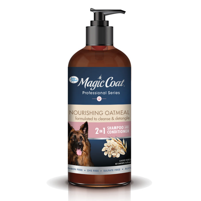 Four Paws Magic Coat Professional Series Nourishing Oatmeal 2 in 1 Dog Shampoo and Conditioner Two in One, 1ea/16 Fl. Oz.