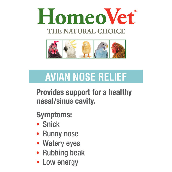 HomeoPet Avian Nose Relief Supplement 1ea/0.5 fl oz