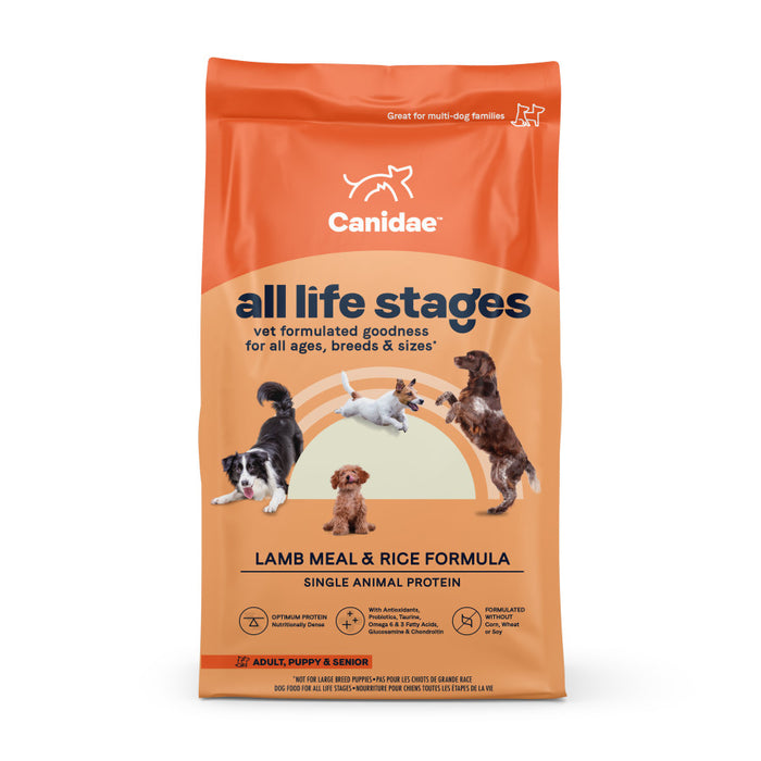 CANIDAE All Life Stages Dry Dog Food Lamb Meal & Rice, 1ea/15 lb