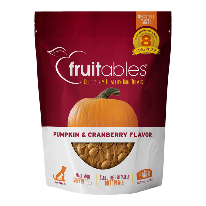 Fruitables Crunchy Baked Dog Treats Pumpkin Cranberry, 1ea/7 oz