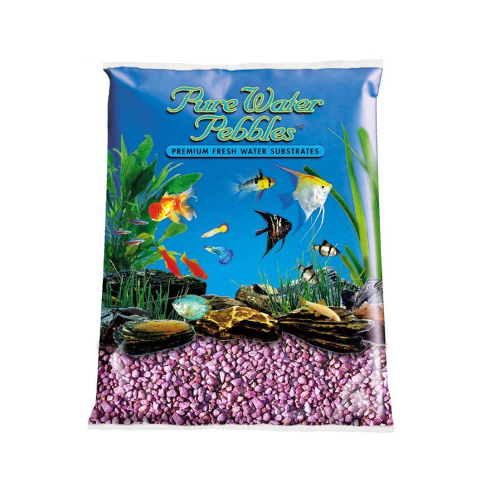 Pure Water Pebbles Premium Fresh Water Coated Aquarium Gravel Burgundy, 1ea/25 lb