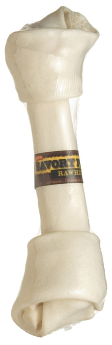 Savory Prime Supreme Knotted Rawhide Bones Bulk, Natural, 1ea/9-10 in