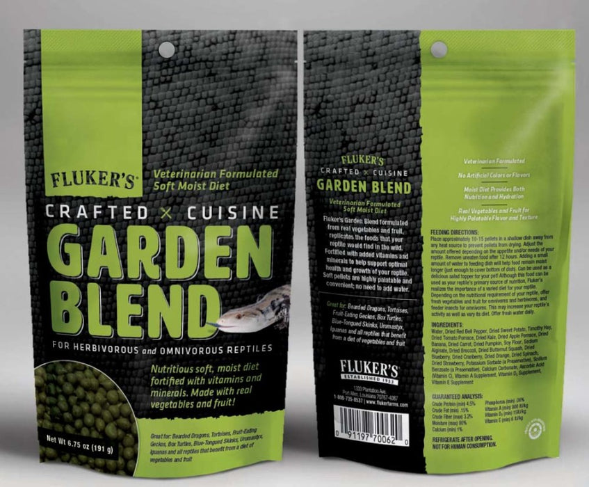 Fluker's Crafted Cuisine Garden Blend Dry Food 1ea/6.75 oz