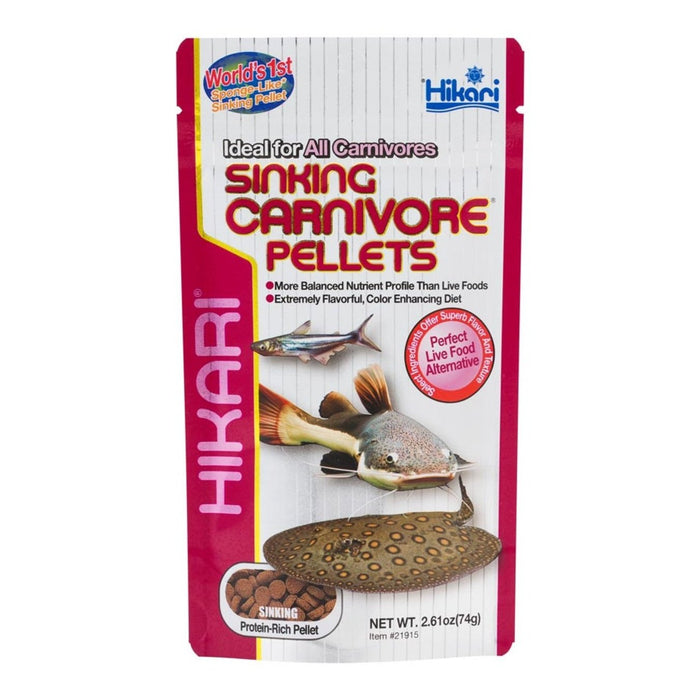 Hikari USA Sinking Carnivore Pellets Fish Food 1ea/2.61 oz