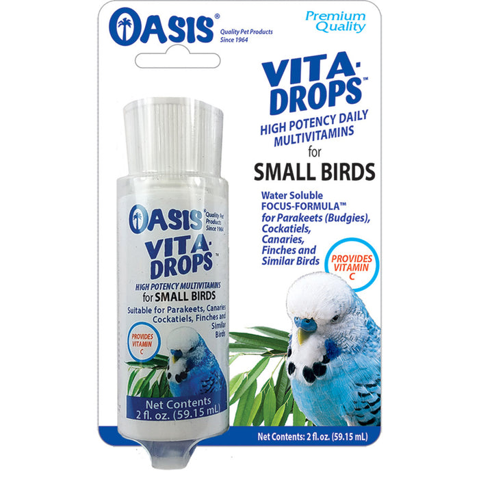 Oasis Vita Drops Multivitamin Supplement for Small Birds 1ea/2 fl oz