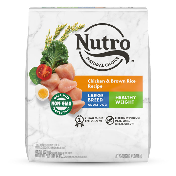 Nutro Products Natural Choice Healthy Weight Large Breed Adult Dry Dog Food Chicken & Brown Rice, 1ea/30 lb