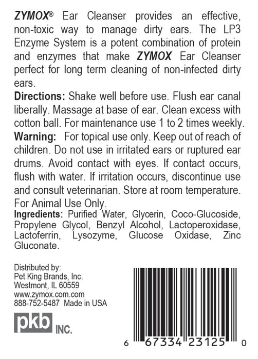 Zymox Ear Cleanser 1ea/4 fl oz