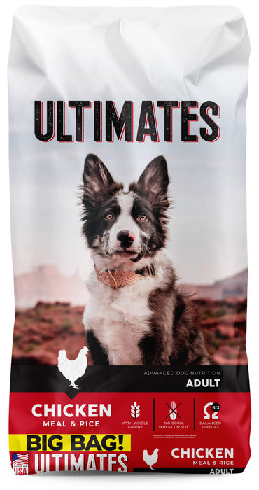 Ultimates Dry Dog Food Chicken Meal & Rice, 1ea/40 lb