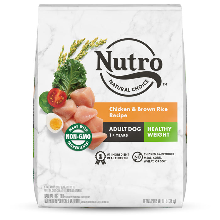 Nutro Products Natural Choice Healthy Weight Adult Dry Dog Food Chicken & Brown Rice, 1ea/30 lb