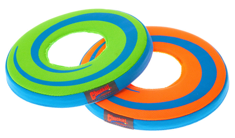 Chuckit! ZipFlilght Flying Ring Dog Toy Assorted, 1ea/MD