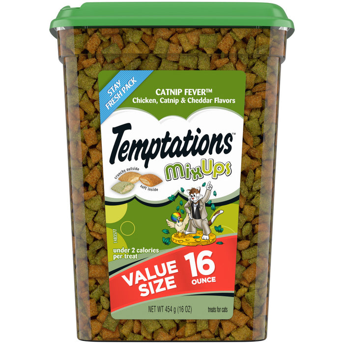 Temptations MixUps Crunchy & Soft Adult Cat Treats Catnip Fever, 1ea/16 oz