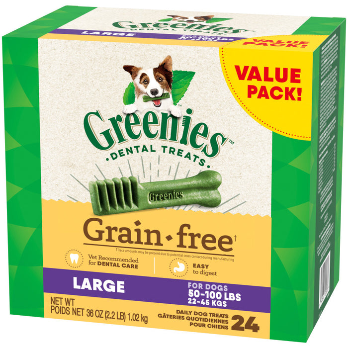 Greenies Grain Free Dog Dental Treats Original, 1ea/36 oz, 24 ct, Large