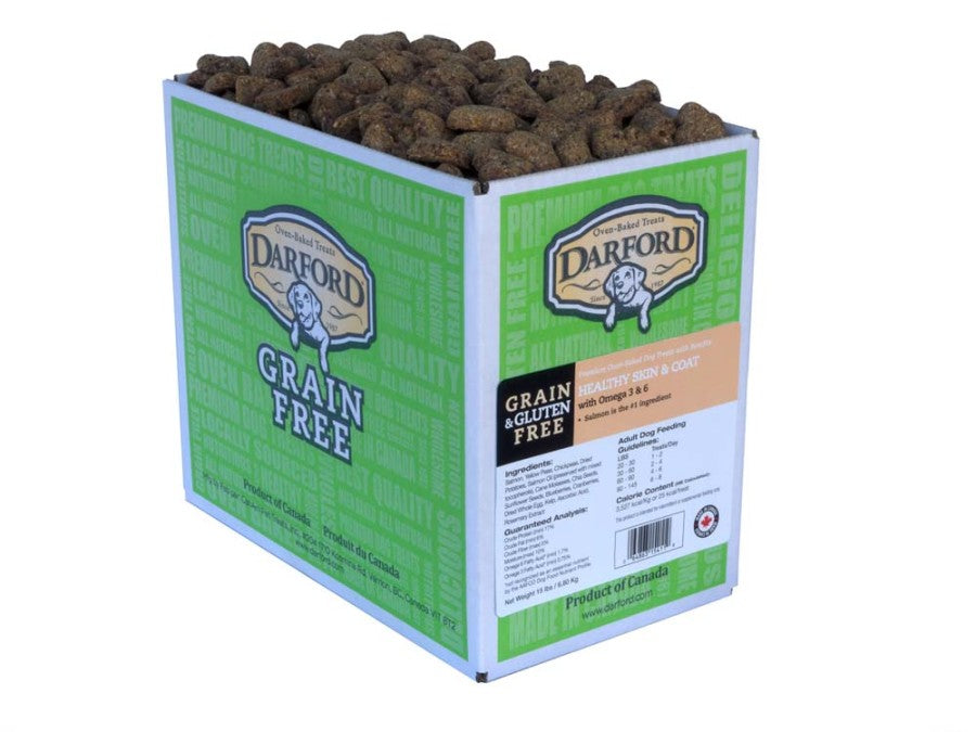 Darford Oven Baked Grain Free Functionals Dog Treats Healthy Skin & Coat Regular, 1ea/15 lb