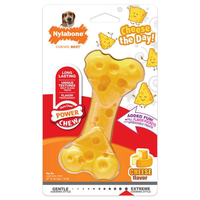 Copy of Nylabone Power Chew Cheese Dog Toy 1ea/XL - 50+ lb