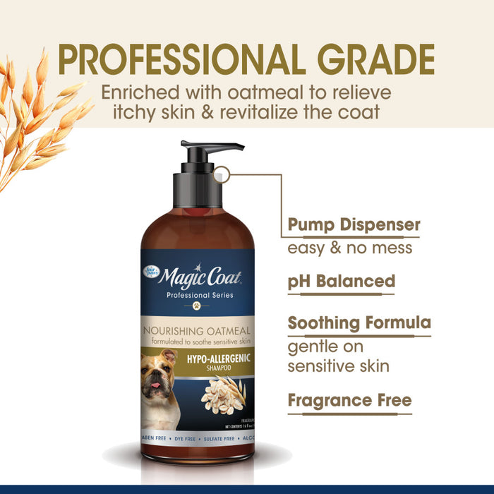 Four Paws Magic Coat Professional Series Nourishing Oatmeal Hypo-Allergenic Dog Shampoo Hypo-Allergenic, 1ea/16 Fl. Oz.