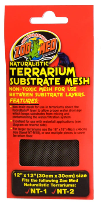 Zoo Med Naturalistic Terrarium Substrate Mesh Black, 1ea/12 In X 12 in