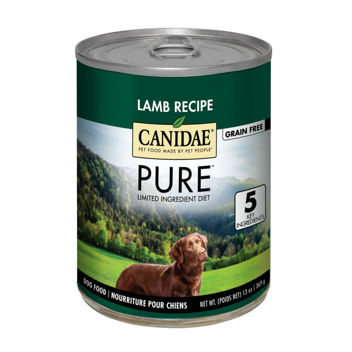 CANIDAE PURE Grain-Free Wet Dog Food Land Formula w/Lamb, 12ea/13 oz