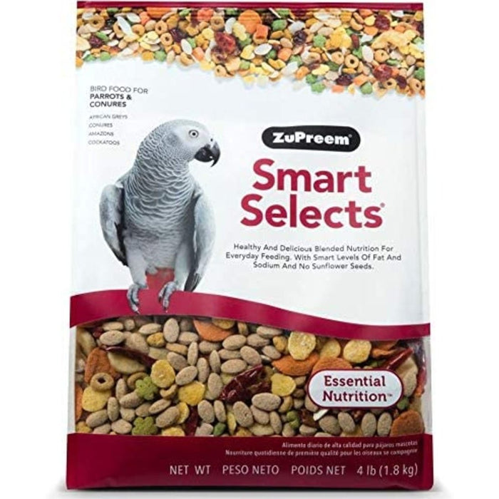 ZuPreem Smart Selects Bird Food Parrots & Conures, 1ea/4 lb