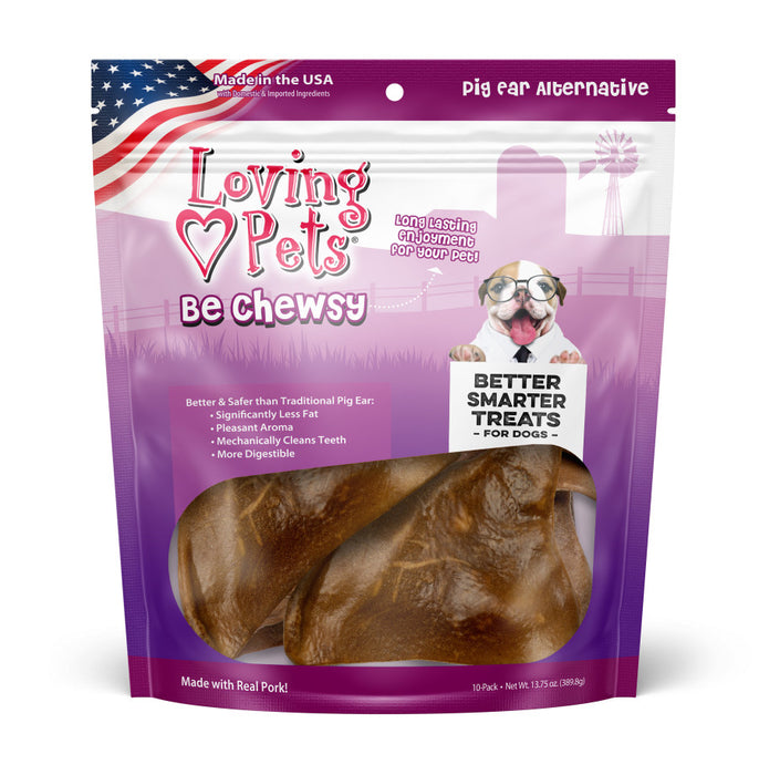 Loving Pets Be Chewsy Pig Ear Alternatives Dog Treat 1ea/10 pk