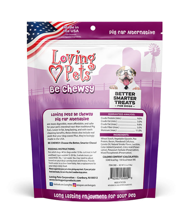 Loving Pets Be Chewsy Pig Ear Alternatives Dog Treat 1ea/4 pk