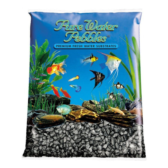 Pure Water Pebbles Premium Fresh Water Frosted Aquarium Gravel Black, 1ea/5 lb