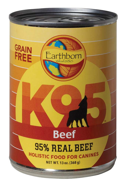 Earthborn Holistic Grain Free K95 Meat Protein Wet Dog Food Beef, 12ea/13 oz