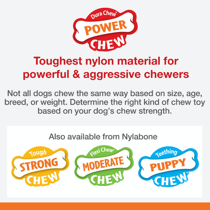 Nylabone Flavor Frenzy Power Chew Dog Toy Philly Cheesesteak, 1ea/XL - 50+ lb