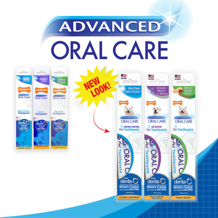 Nylabone Advanced Oral Care Natural Toothpaste Peanut Flavor, 1ea/2.5 oz