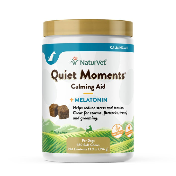 NaturVet Quiet Moments Calming Aid Plus Melatonin Soft Chew 1ea/180 ct