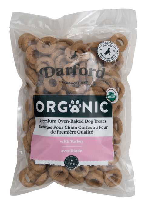 Darford Organic Oven-Baked Dog Treats Turkey, 6ea/1 lb