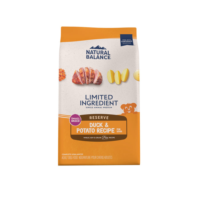 Natural Balance Pet Foods L.I.D. Small Breed Bites Dry Dog Food Duck & Potato, 1ea/4 lb