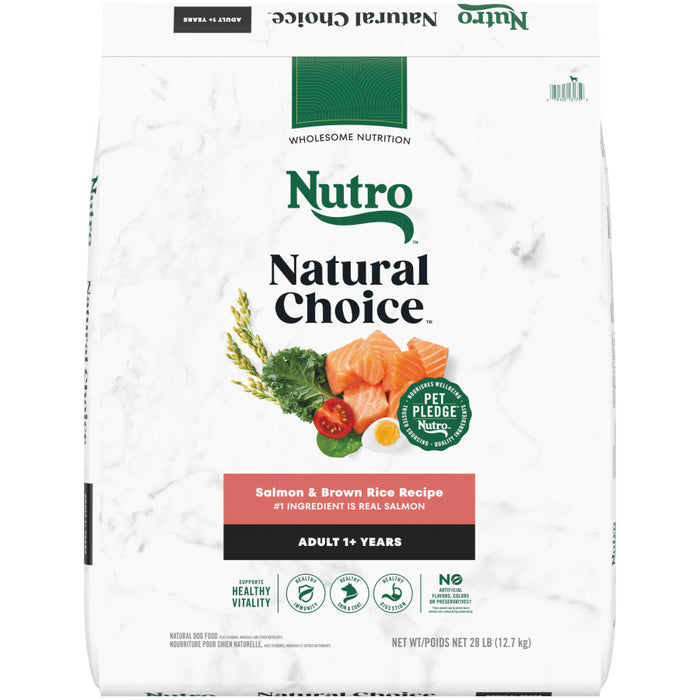 Nutro Products Natural Choice Adult Dry Dog Food Salmon & Brown Rice, 1ea/28 lb
