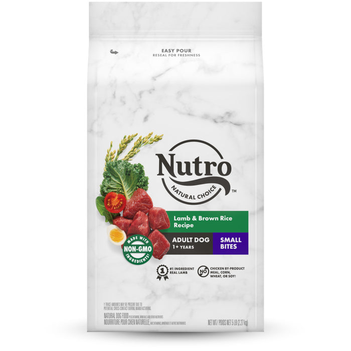 Nutro Products Natural Choice Small Bites Adult Dry Dog Food Lamb & Brown Rice, 1ea/5 lb