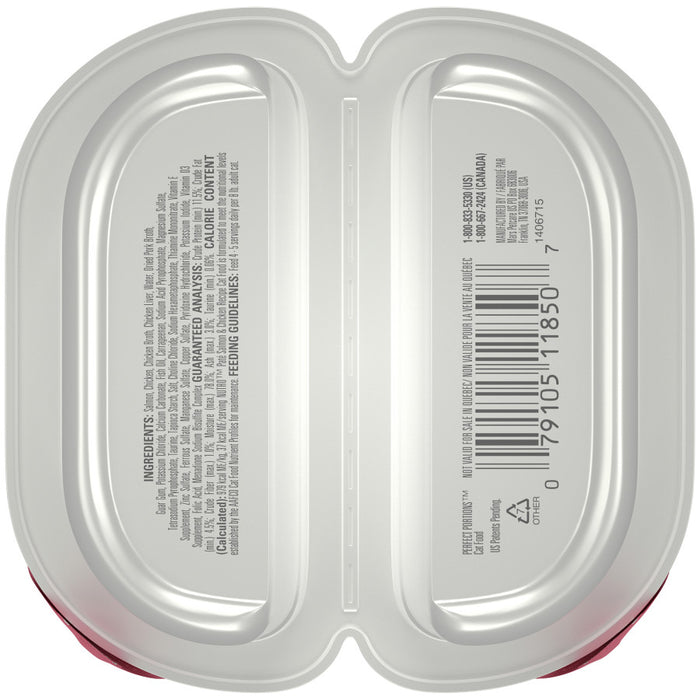 Nutro Products Perfect Portions Grain Free Paté Adult Wet Cat Food Salmon & Chicken, 24ea/2.6 oz, 24 pk