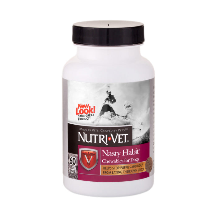 Nutri-Vet Nasty Habit Chewables for Dogs Liver 60ct 1ea/60 ct