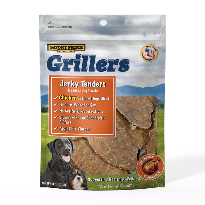 Savory Prime Girllers Jerky Tenders Dog Treats Chicken, 1ea/4 oz