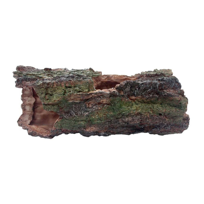 Komodo Forest Log Reptile Hideaway Brown/Green, 1ea/LG