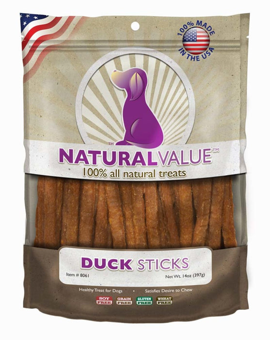 Loving Pets Natural Value Sticks Dog Treats Duck, 1ea/14 oz