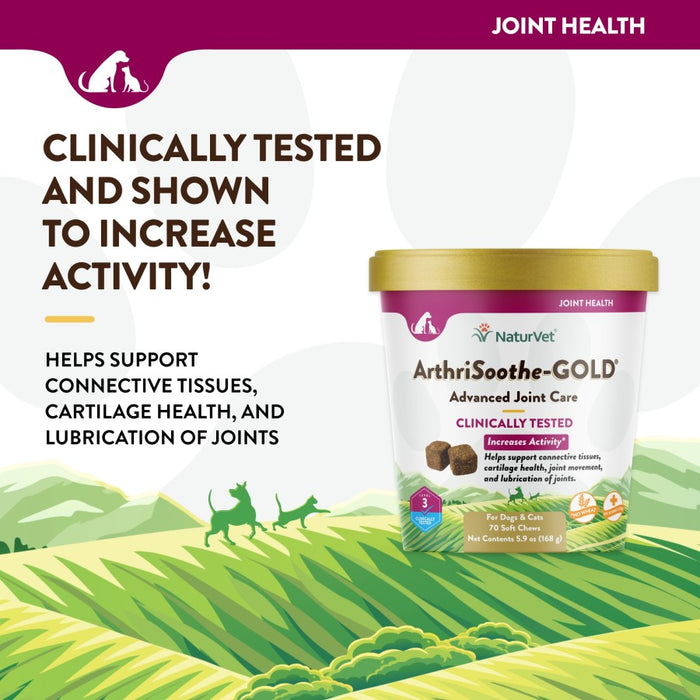 NaturVet ArthriSoothe Gold Level 3 Soft Chew 1ea/5.9 oz, 70 Chews