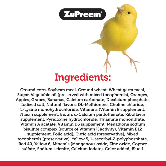 ZuPreem FruitBlend Bird Food Very Small Birds, 1ea/0.875 lb